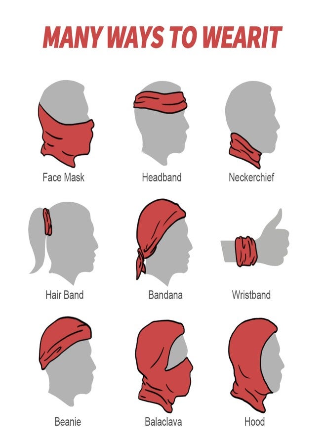 YQLROO Flag Of The Philippines? Bandana Seamless Neck Gaiter Headwrap Balaclava Headband Headwear for Men and Women - Image 4